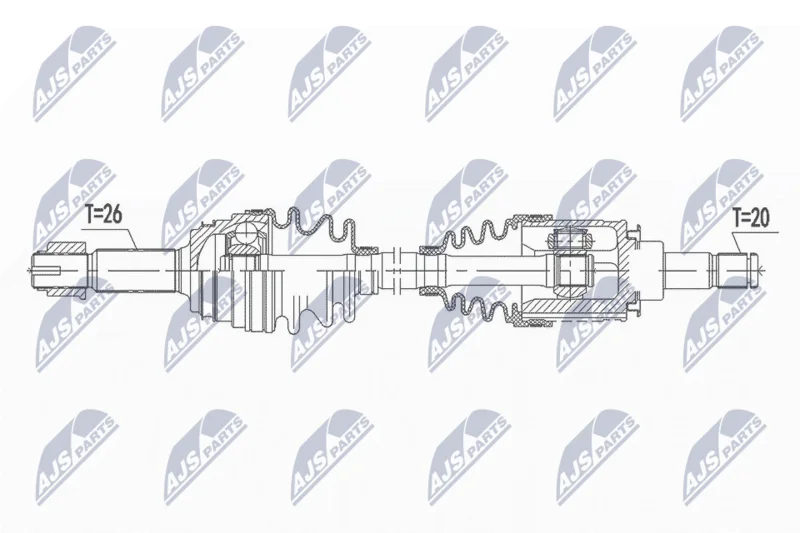 Drive Shaft NTY NPW-TY-141