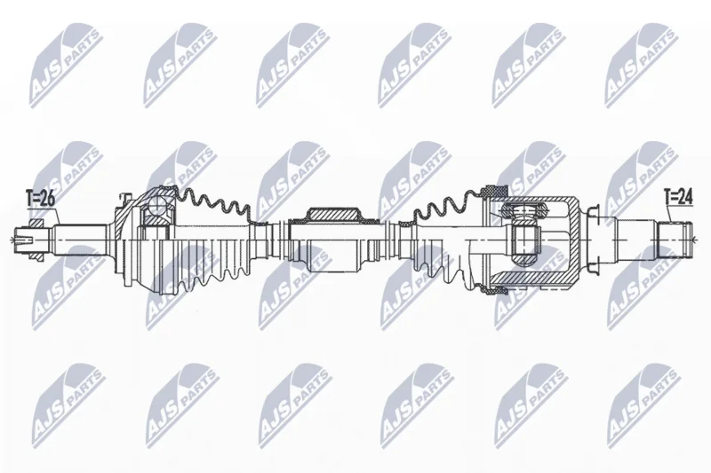Drive Shaft NTY NPW-TY-157