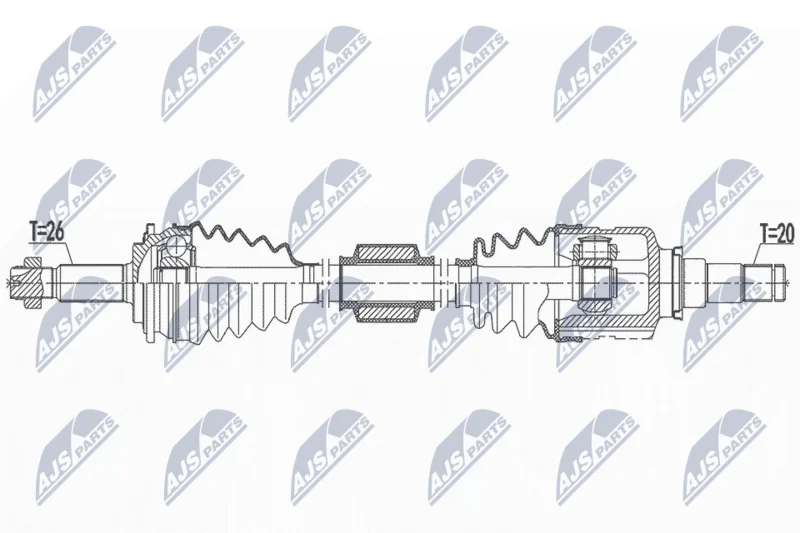 Drive Shaft NTY NPW-TY-185