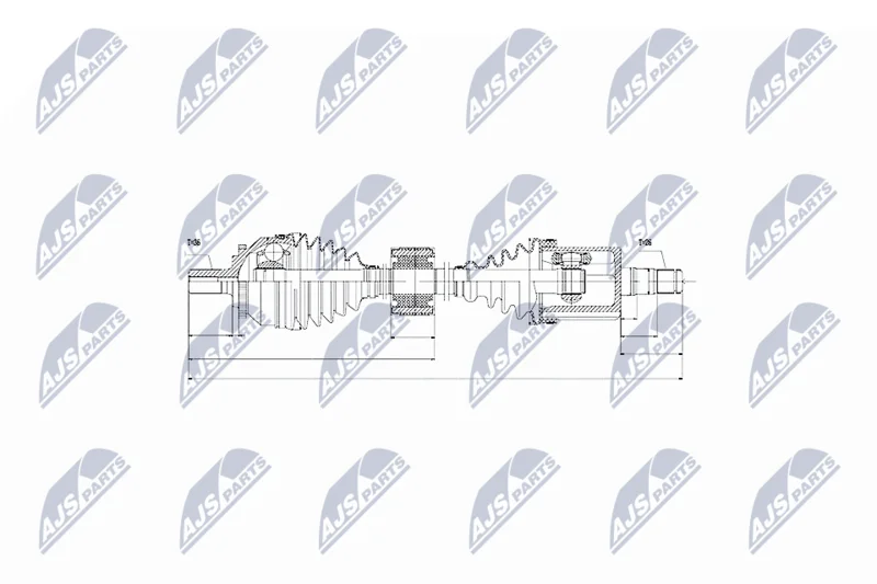 Drive Shaft NTY NPW-VV-043