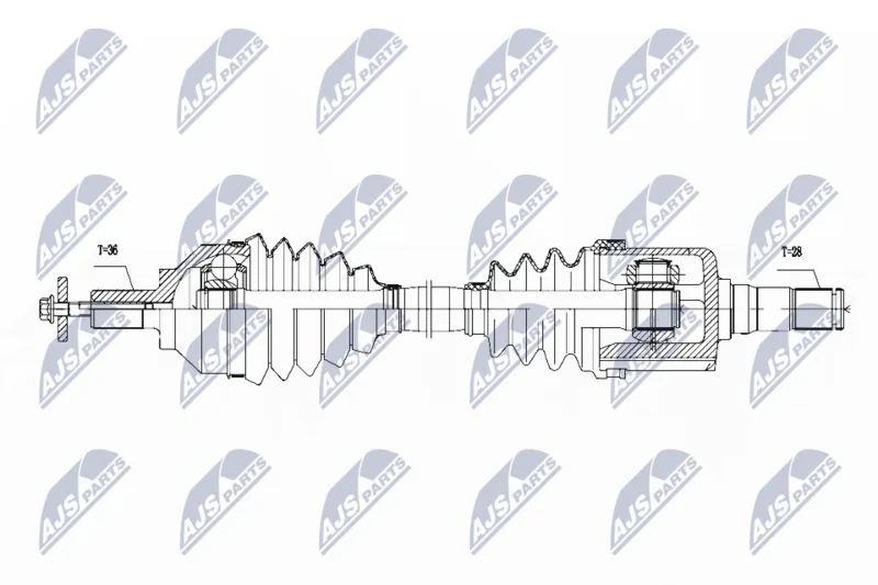 Drive Shaft NTY NPW-VV-111