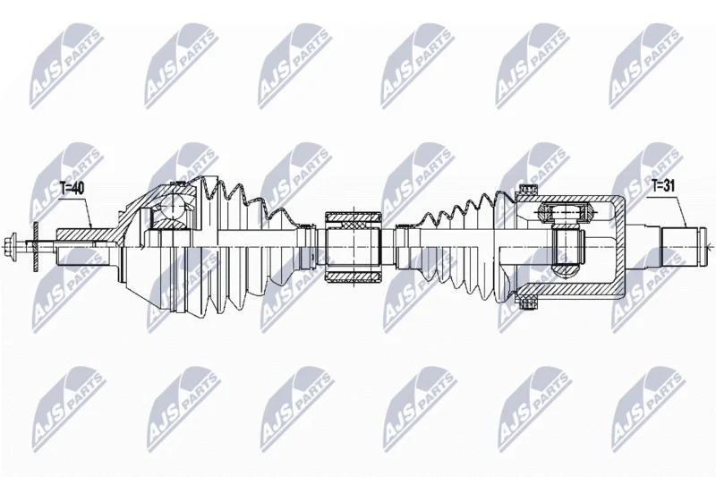 Drive Shaft NTY NPW-VV-115