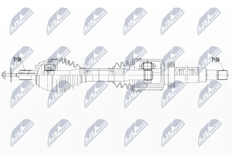 Drive Shaft NTY NPW-VV-125