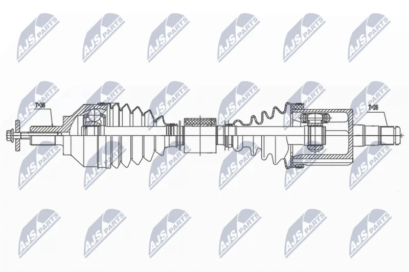 Drive Shaft NTY NPW-VV-139