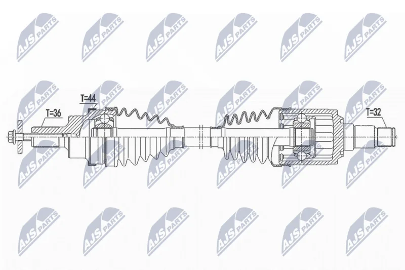 Hnací hriadeľ NTY NPW-VV-141