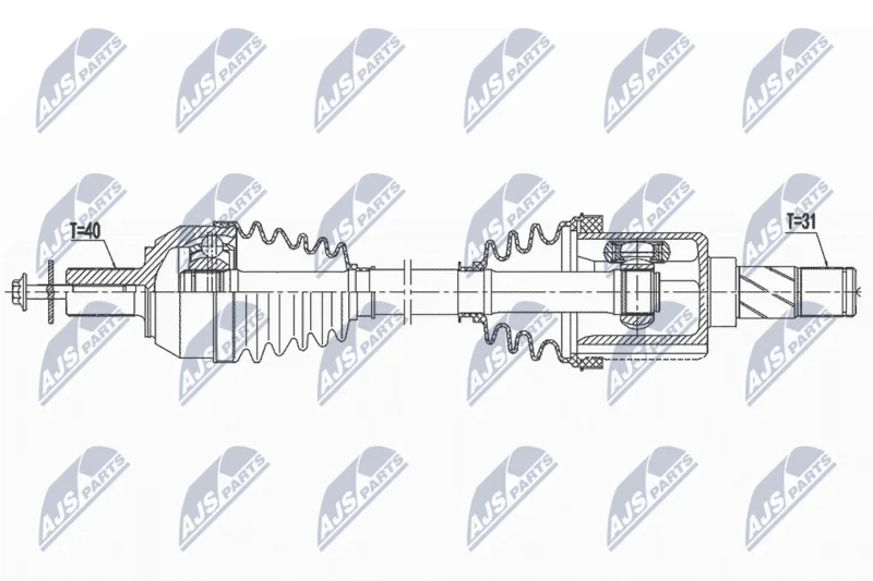 Hnací hriadeľ NTY NPW-VV-146