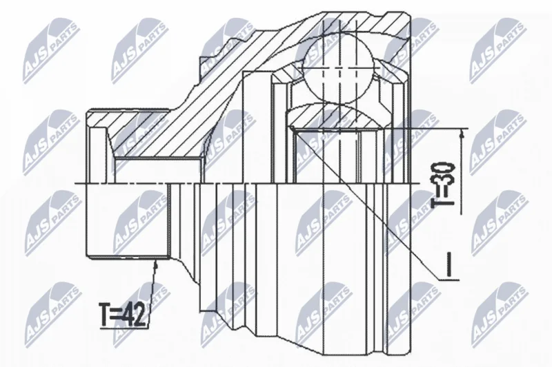 Joint Kit, drive shaft NTY NPZ-AU-057