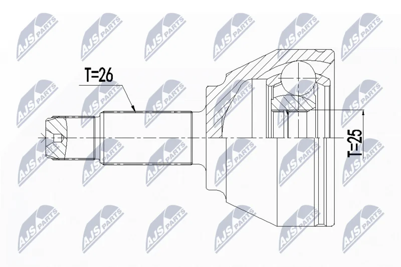 Joint Kit, drive shaft NTY NPZ-BM-018
