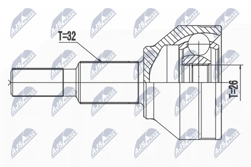Joint Kit, drive shaft NTY NPZ-CH-031