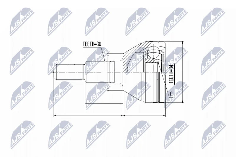 Joint Kit, drive shaft NTY NPZ-DW-006