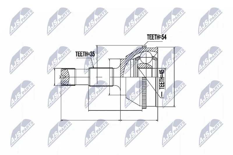 Joint Kit, drive shaft NTY NPZ-FT-008
