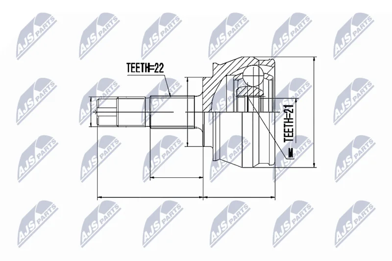Joint Kit, drive shaft NTY NPZ-FT-023
