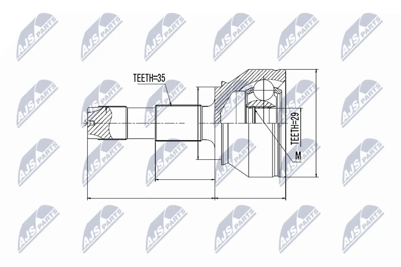 Joint Kit, drive shaft NTY NPZ-FT-038