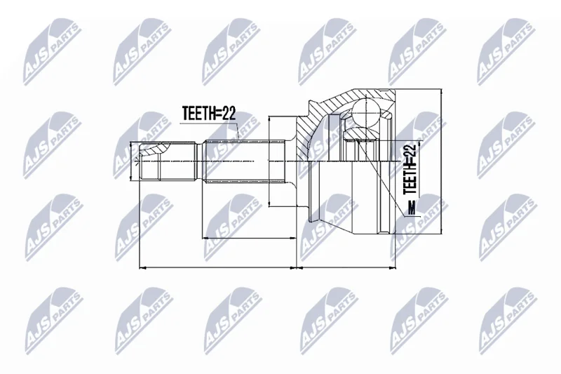 Joint Kit, drive shaft NTY NPZ-FT-044
