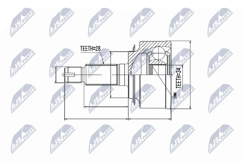 Joint Kit, drive shaft NTY NPZ-HD-051