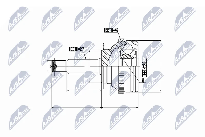 Joint Kit, drive shaft NTY NPZ-HY-505