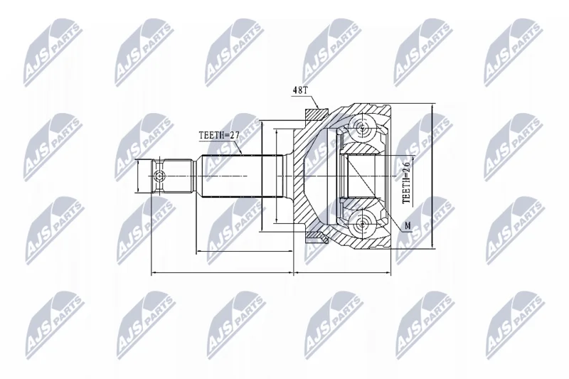 Joint Kit, drive shaft NTY NPZ-HY-507