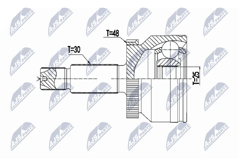 Joint Kit, drive shaft NTY NPZ-HY-558