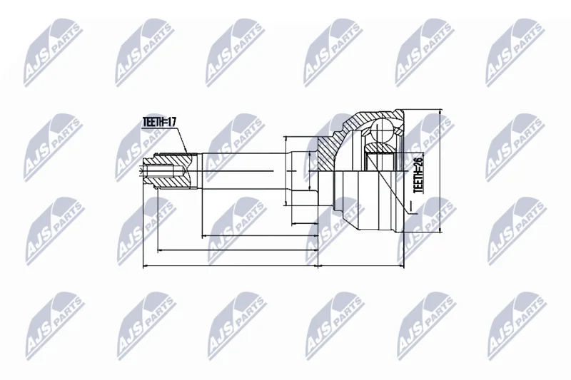 Joint Kit, drive shaft NTY NPZ-IS-002