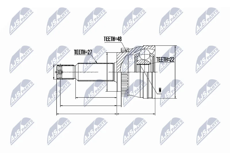 Joint Kit, drive shaft NTY NPZ-KA-353