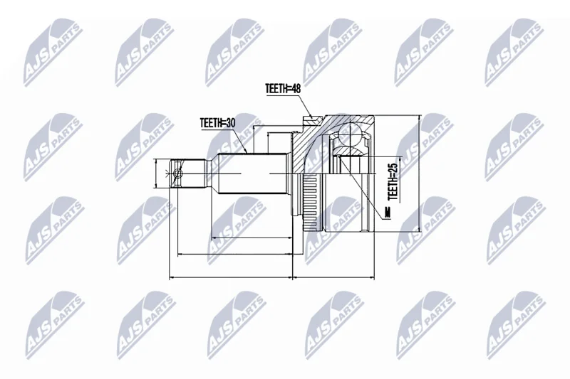 Joint Kit, drive shaft NTY NPZ-KA-357