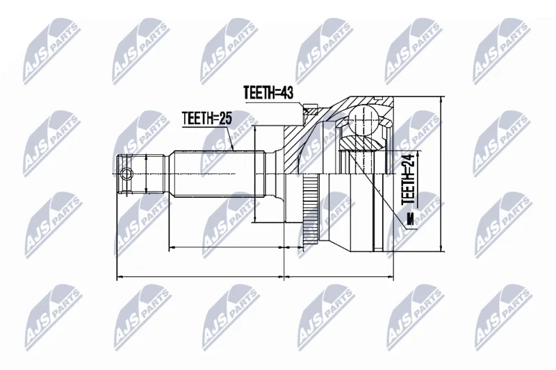 Joint Kit, drive shaft NTY NPZ-MS-023