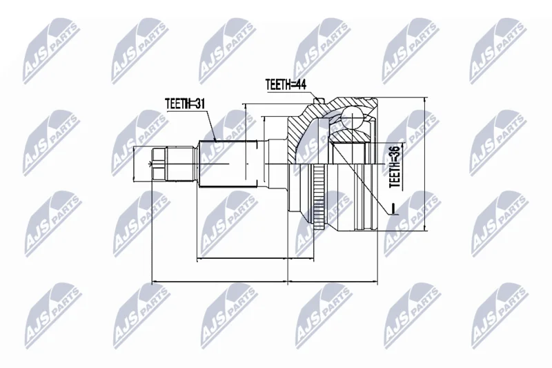 Joint Kit, drive shaft NTY NPZ-MZ-019