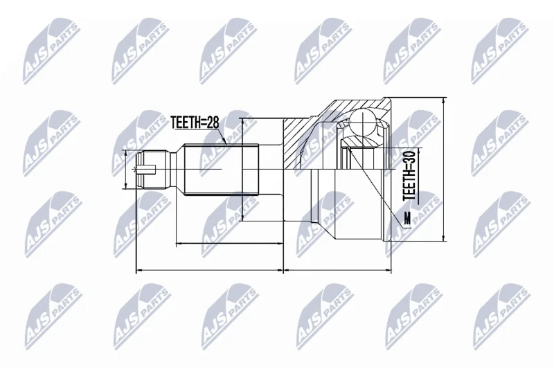 Joint Kit, drive shaft NTY NPZ-SU-020
