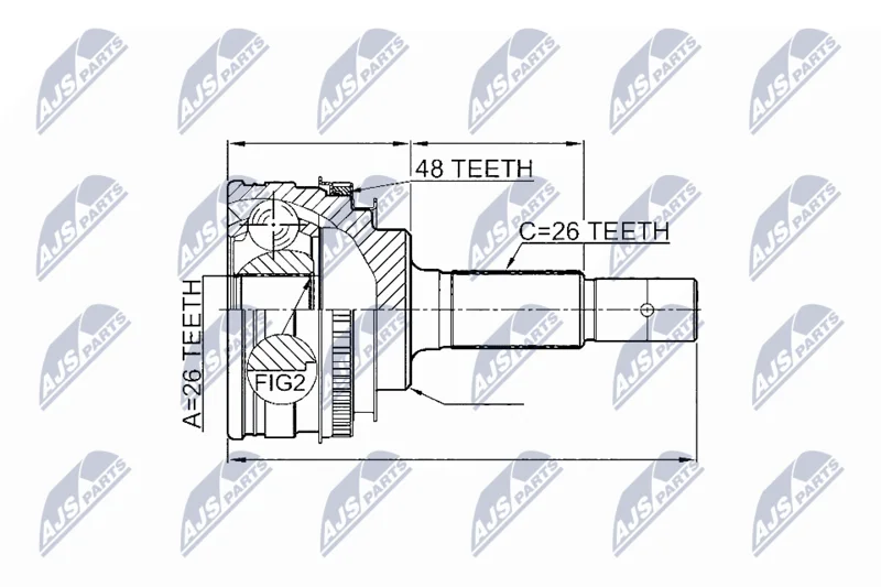 Joint Kit, drive shaft NTY NPZ-TY-003