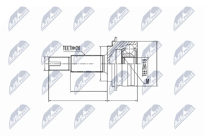 Joint Kit, drive shaft NTY NPZ-TY-090