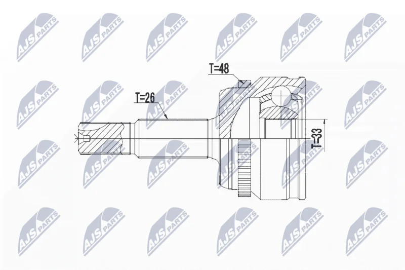 Joint Kit, drive shaft NTY NPZ-TY-103