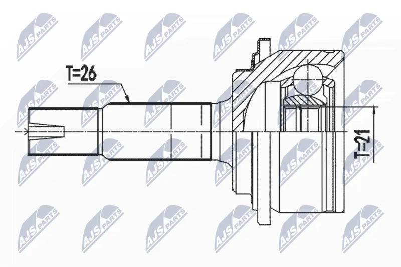 Joint Kit, drive shaft NTY NPZ-TY-104