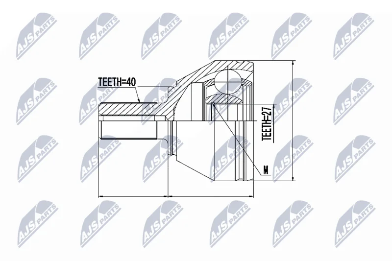 Joint Kit, drive shaft NTY NPZ-VV-018