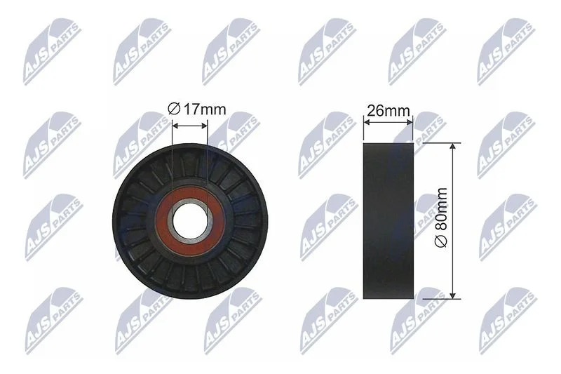 Tensioner Pulley, V-belt NTY RNK-AR-011