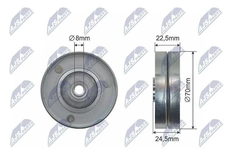 Deflection Pulley/Guide Pulley, V-belt NTY RNK-BM-039