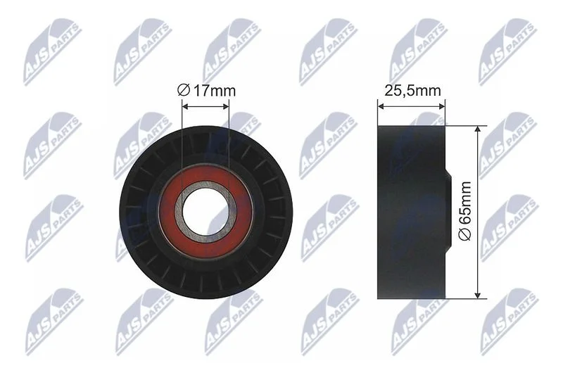 Tensioner Pulley, V-belt NTY RNK-CH-031
