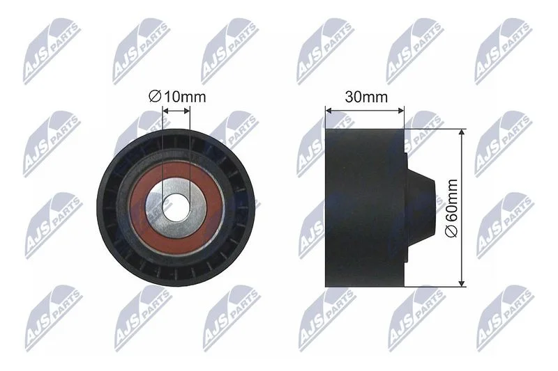 Tensioner Pulley, V-belt NTY RNK-CT-042