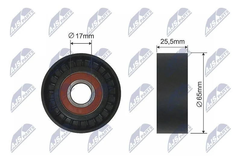 Tensioner Pulley, V-belt NTY RNK-CT-044