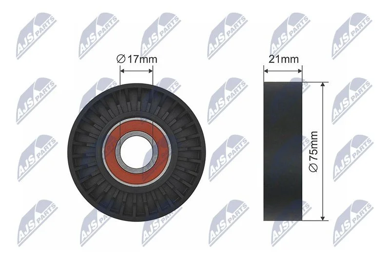 Tensioner Pulley, V-belt NTY RNK-FR-049
