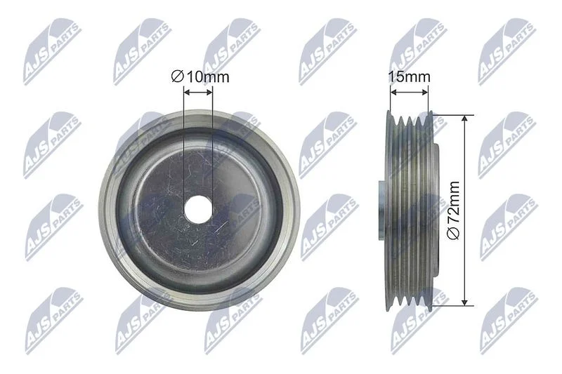 Deflection Pulley/Guide Pulley, V-belt NTY RNK-HD-017