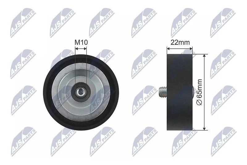 Deflection/Guide Pulley, V-ribbed belt NTY RNK-KA-003