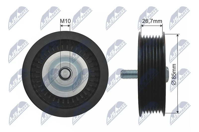 Deflection Pulley/Guide Pulley, V-belt NTY RNK-ME-016