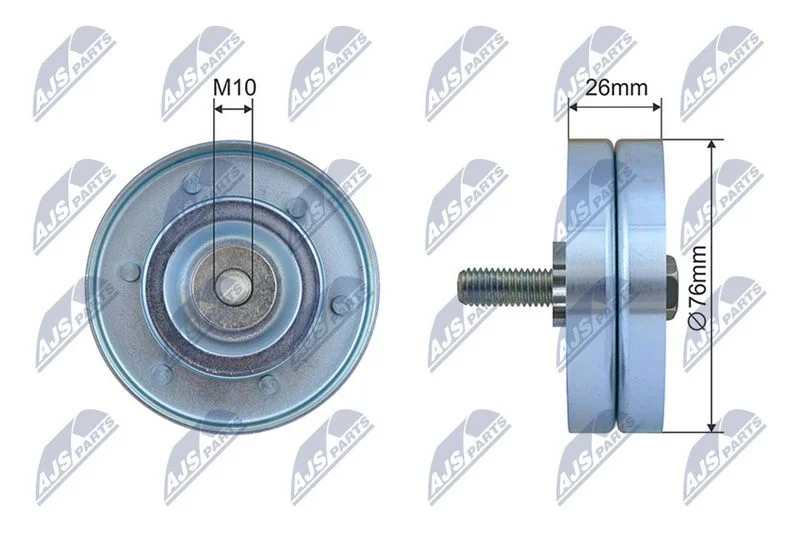 Deflection/Guide Pulley, V-ribbed belt NTY RNK-PL-045