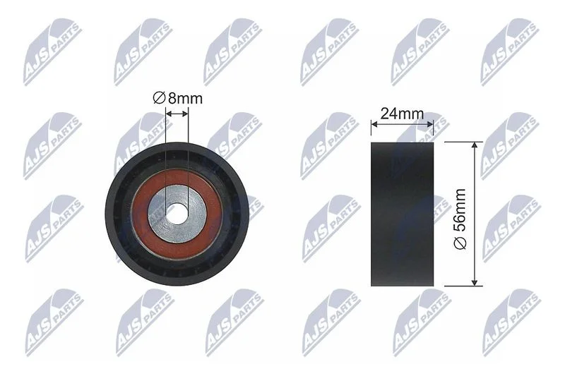 Deflection/Guide Pulley, V-ribbed belt NTY RNK-RE-007