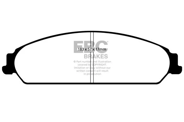 Stabdžių trinkelių rinkinys, diskinis stabdys EBC Brakes DP41724R