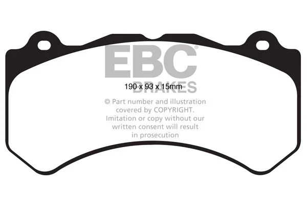 Stabdžių trinkelių rinkinys, diskinis stabdys EBC Brakes DP41853R
