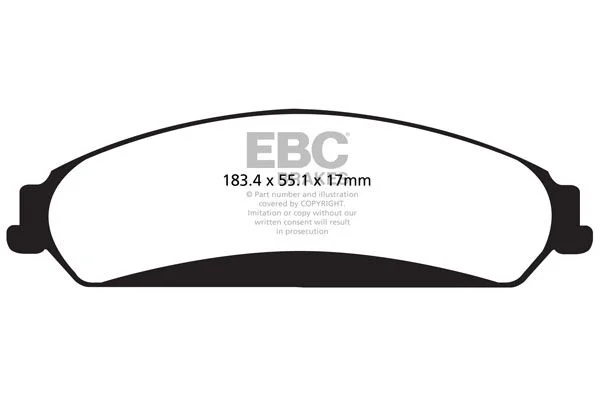 Stabdžių trinkelių rinkinys, diskinis stabdys EBC Brakes DP42139R