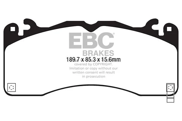 Stabdžių trinkelių rinkinys, diskinis stabdys EBC Brakes DP43040R