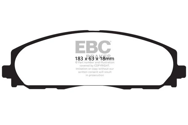 Stabdžių trinkelių rinkinys, diskinis stabdys EBC Brakes DP61888