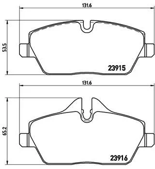 Sada brzdových platničiek, kotúčová brzda BREMBO P 06 034X